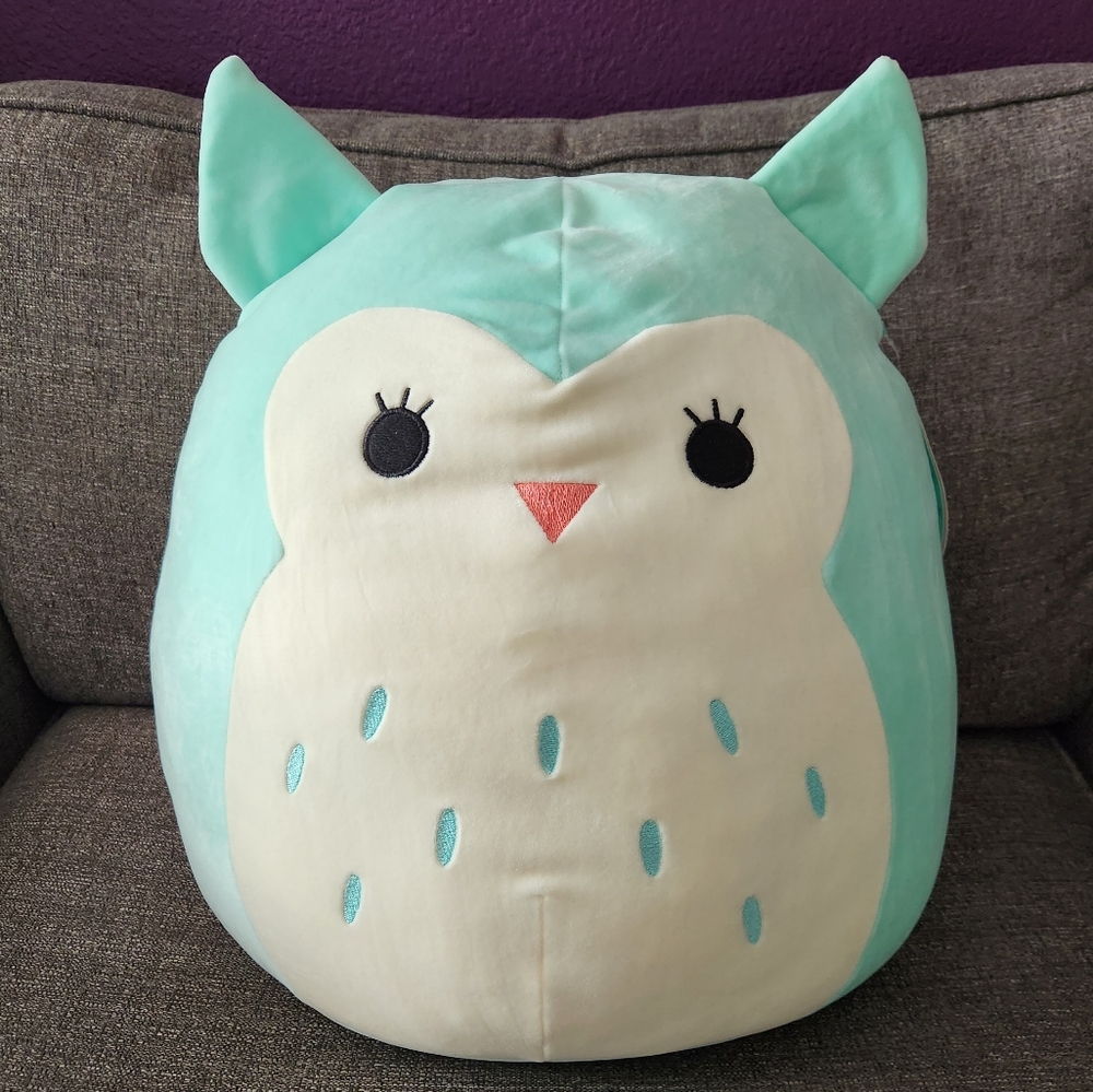 16" Winston the blue owl Squishmallow